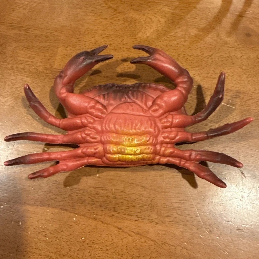 Nautical Plastic Blow Mold Sea Creature Set - Lobster, SeaHorse, Starfish, Crab